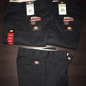 3 Bran New Dickies men’s original 874 work pants